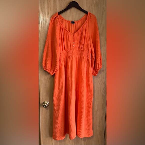 J. Crew Dresses & Skirts - Elegant Orange Midi Dress